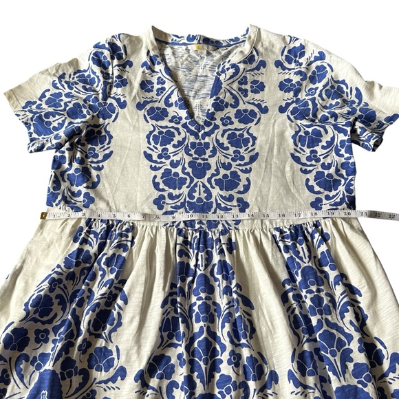 Boden Easy Notch Neck Midi Jersey Dress, Women’s Size 14L. Pockets! - Picture 4 of 13